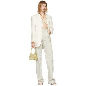 JACQUEMUS Beige 'Le Haut Soleil' Twist Bra Top